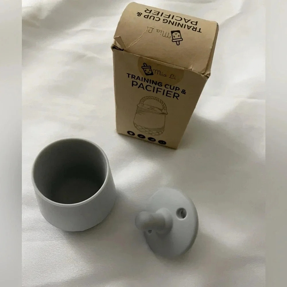 Mia Li Tiny Cup and Soothing Pacifier | Training Cups for Babies 2 - in - 1 - Picture 2 of 9